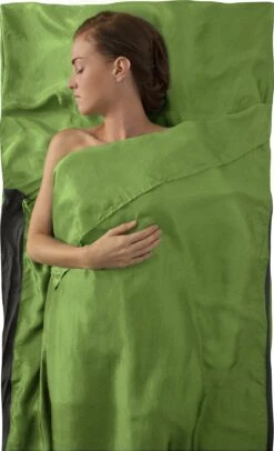Sea To Summit Premium Silk Travel Liner - Traveler (with Pillow Slip)|-|Doublure D'appoint De Voyage Premium En Soie (inclus Une Taie D'oreiller) -Sea To Summit 112 7EGreen