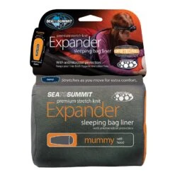 Sea To Summit Premium Stretch Knit Liner Expander - Mummy With Hood|-|Doublure D'appoint De Voyage Premium Tricoté Expander- Style Momie -Sea To Summit 126 7E 7EPacked 20Navy