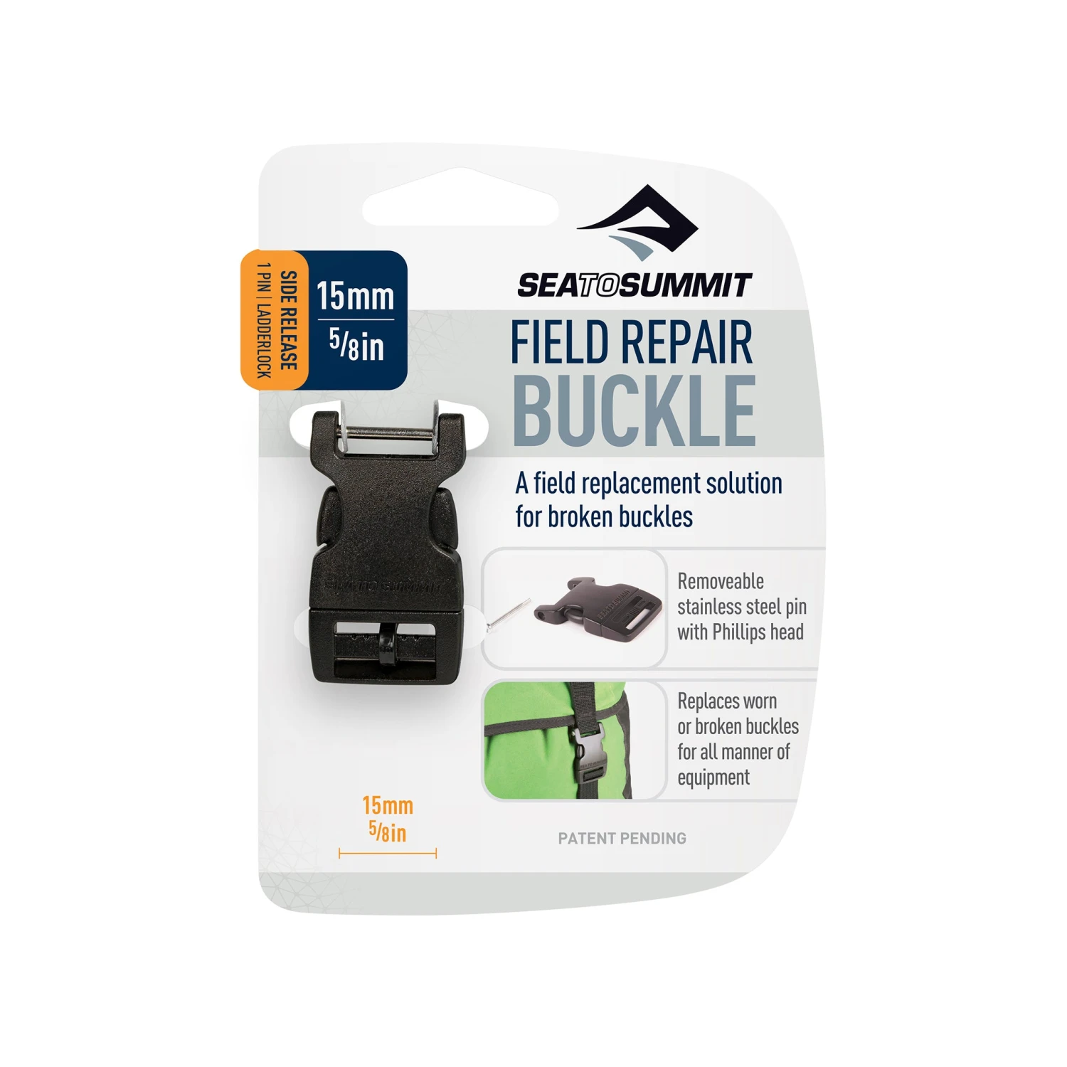Sea To Summit Side Release Field Repair Buckle With Removable Pin 1 Sea To Summit Side Release Field Repair Buckle With Removable Pin