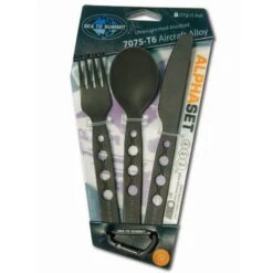 Sea To Summit Alpha Set - Knife, Fork & Spoon|-|Ensemble Alpha - Couteau, Fourchette & Cuillère -Sea To Summit 349 7ENo 20Color 7EPacked