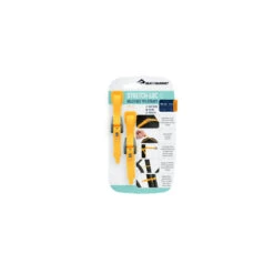 Sea To Summit Stretch-Loc 12 TPU Straps (300mm) -Sea To Summit ASLSTRP12X300YW Stretch Loc12 12mmx300mm2Pack Yellow Packaging 01