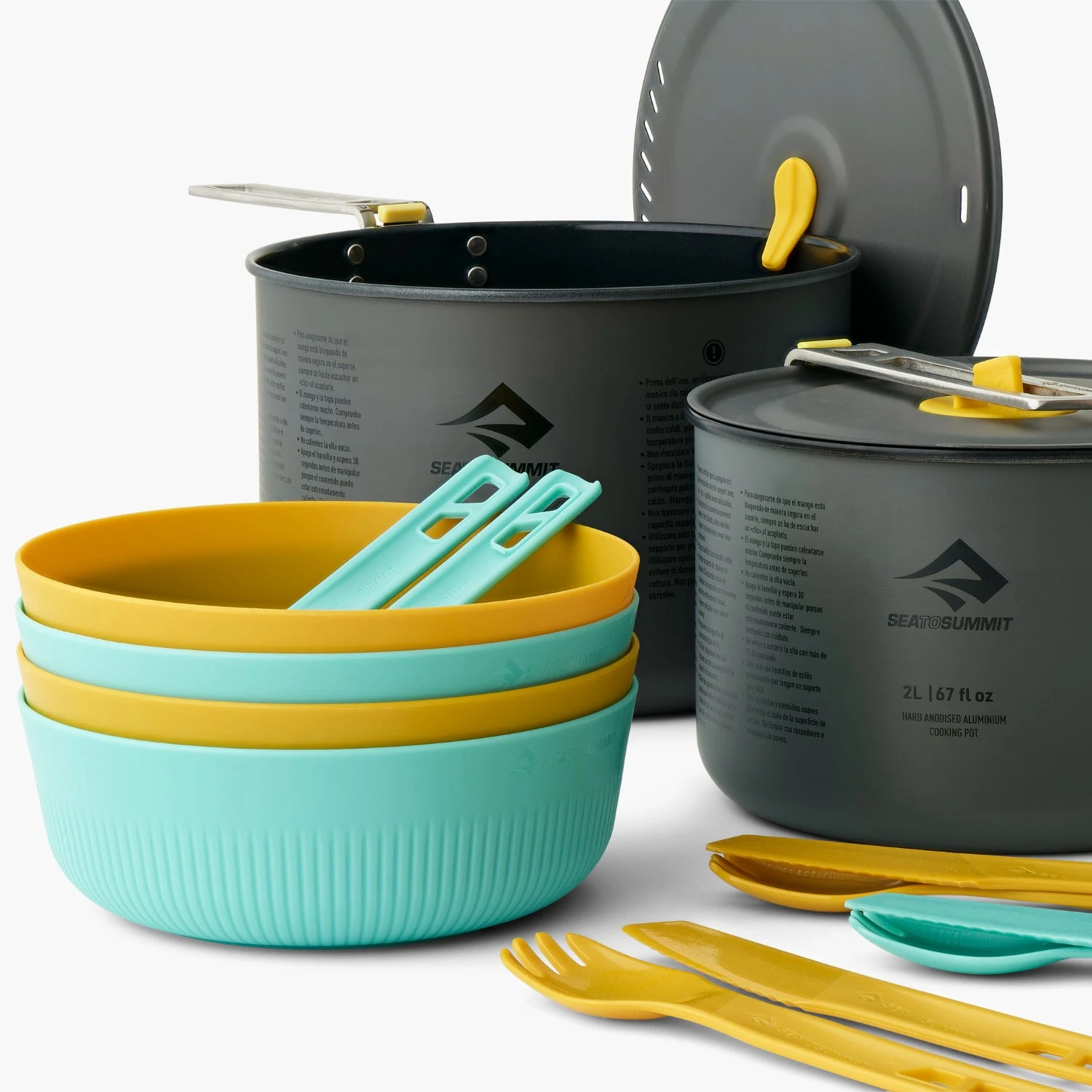 Sea To Summit Frontier Ultralight Two Pot Cook Set (4 Person, 14 Piece) 3 Sea To Summit Frontier Ultralight Two Pot Cook Set (4 Person, 14 Piece) - Image 3