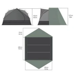 Sea To Summit Ikos TR3 - Three Person Tent -Sea To Summit IkosTR3Diagram