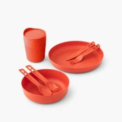 Sea To Summit Passage 1 Person Dinnerware Set (7 Piece) -Sea To Summit PassageDinnerwareSet1P7PieceOrange ACK037051 120820 PRIMARY