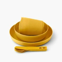 Sea To Summit Passage 1 Person Dinnerware Set (7 Piece) -Sea To Summit PassageDinnerwareSet1P7PieceYellow ACK037051 120917 ADDITIONAL 1
