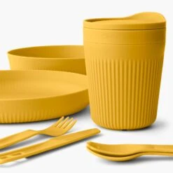 Sea To Summit Passage 1 Person Dinnerware Set (7 Piece) -Sea To Summit PassageDinnerwareSet1P7PieceYellow ACK037051 120917 ADDITIONAL 2