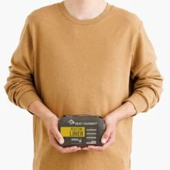 Sea To Summit Reactor Liner W/ Drawcord (Mummy) -Sea To Summit ReactorSleepingBagLiner MummyWithDrawcord Compact ASL031061 190903 MODEL 3