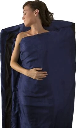 Sea To Summit Premium Silk Travel Liner - Standard Rectangular|-|Doublure D'appoint De Voyage Premium En Soie - Standard -Sea To Summit STS 111 7ENavy