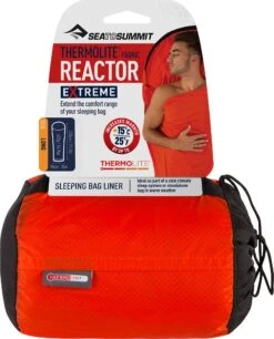 Sea To Summit Thermolite® - Reactor Extreme Liner - Long|-|Doublure D'appoint De Voyage Thermolite® - REACTOR EXTREME - Long -Sea To Summit STS 123 7E 7EDetail2 20Orange
