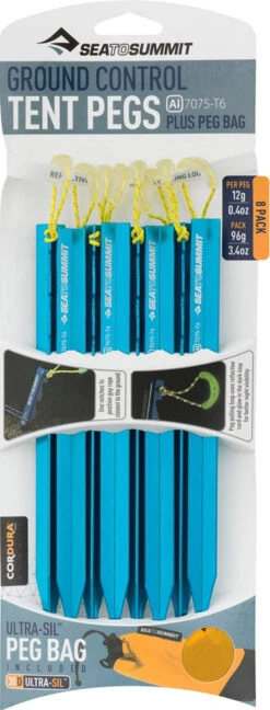 Sea To Summit Ground Control 8-Pack Tent Pegs|-|Piquets De Tente Paquet De 8 Ground Control