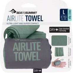 Sea To Summit Airlite Towel - Large 48 X 24 In|-|Serviette Airlite - Grand 48 X 24 In -Sea To Summit STS 2503 7E 7EFront 20Sage 20Green