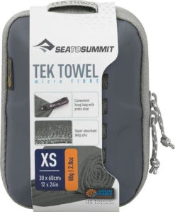 Sea To Summit Tek Towel - XS|-|Tek Towel - Très Petit -Sea To Summit STS 261 7E 7EDetail1 20Grey
