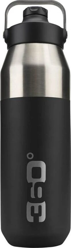Sea To Summit 360 Insulated Wide Mouth Bottle With Sip Cap - 750ML|-|Bouteille 360 Isolée Gros Goulot Avec Bouchon Sip - 750ml -Sea To Summit STS 3602 7EBlack