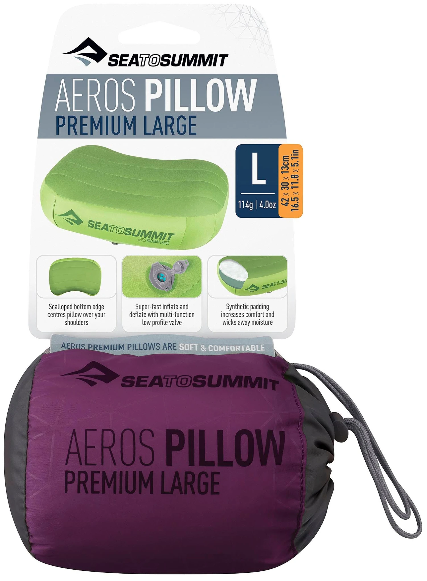 Sea To Summit Aeros Pillow Premium - Large|-|Oreiller Aeros Premium - Grande 19 Sea To Summit Aeros Pillow Premium - Large|-|Oreiller Aeros Premium - Grande - Image 19