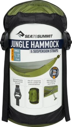 Sea To Summit Jungle Hammock Set|-|Ensemble De Hamac Jungle -Sea To Summit STS 689 7E 7EFront1 20Olive 20Green