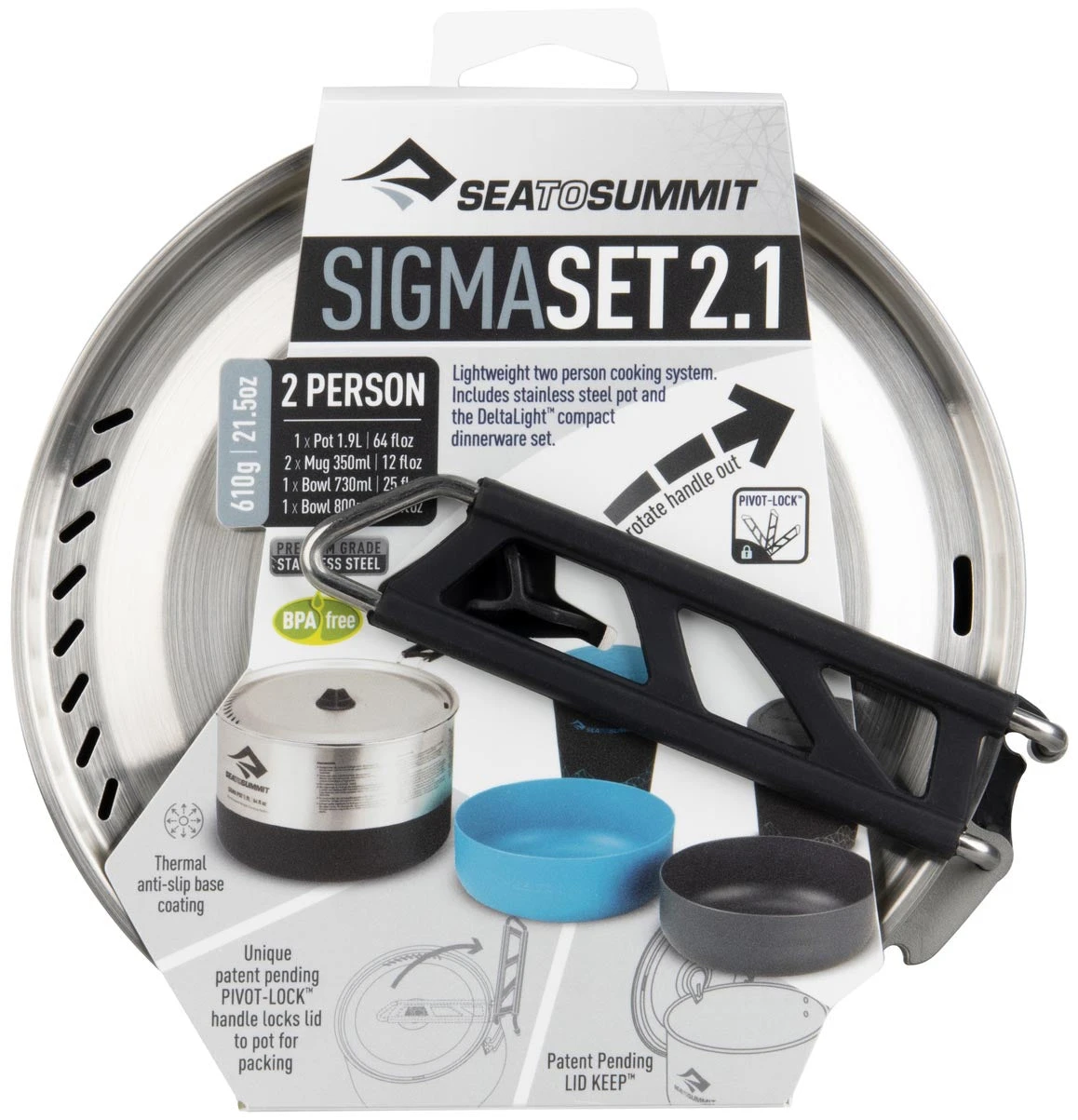 Sea To Summit Sigma Cook Set 2.1|-|Set De Cuisine Sigma 2.1 2 Sea To Summit Sigma Cook Set 2.1|-|Set De Cuisine Sigma 2.1 - Image 2