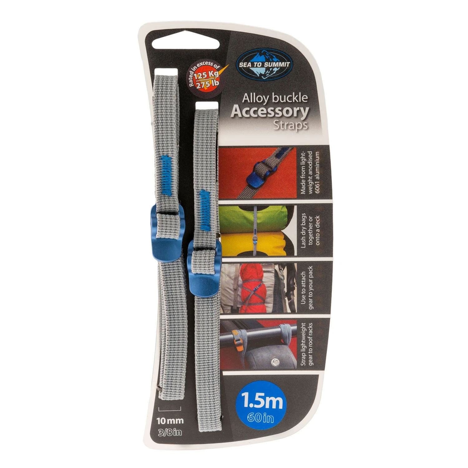 Sea To Summit Accessory Straps 10mm / 3/8'' - 60in/1.5m|-|Sangles 10mm / 3/8'' - 60po/1.5m 1 Sea To Summit Accessory Straps 10mm / 3/8'' - 60in/1.5m|-|Sangles 10mm / 3/8'' - 60po/1.5m