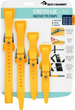 Sea To Summit Stretch-Loc TPU All Sizes - 20mm - 4 Pack|-|Sangles Stretch-Loc Toutes Tailles - 20mm - Paquet De 4 5 Sea To Summit Stretch-Loc TPU All Sizes - 20mm - 4 Pack|-|Sangles Stretch-Loc Toutes Tailles - 20mm - Paquet De 4 -Sea To Summit STS 856 7E 7EDetail1 20Yellow 5fd12514 0e88 4177 9833 d3ddda21ae6e