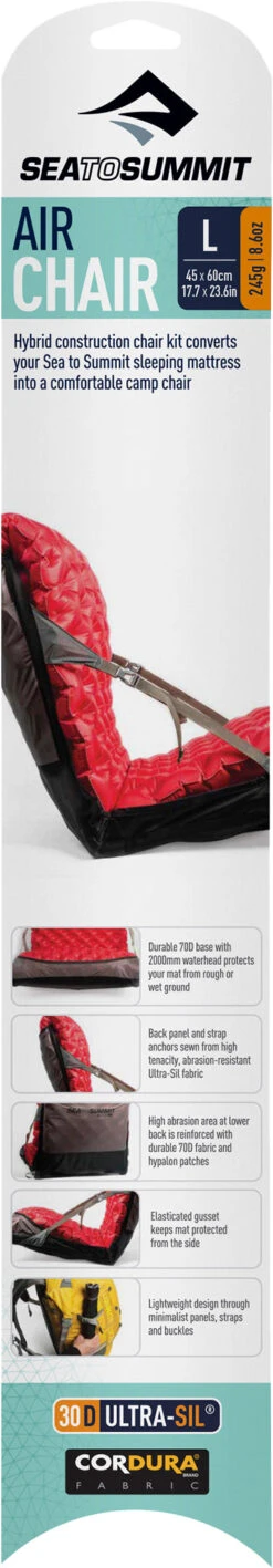 Sea To Summit Air Chair - Fits Large Mats|-|Chaise Air - Pour Grands Matelas -Sea To Summit STS 956 7E 7EFront 20Red