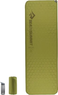 Sea To Summit Camp Self-Inflating Sleeping Mat - Large|-|Matelas De Sol Auto-gonflant Camp - Grand -Sea To Summit STS 962 7E 7EFront3 20Green