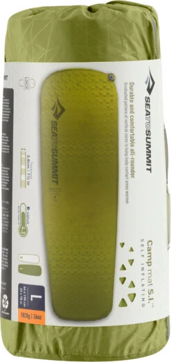 Sea To Summit Camp Self-Inflating Sleeping Mat - Large|-|Matelas De Sol Auto-gonflant Camp - Grand -Sea To Summit STS 962 7E 7EFront4 20Green