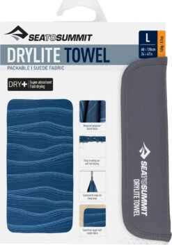 Sea To Summit Drylite Towel - Large 48 X 24 In|-|Serviette Drylite - Grand 48 X 24 In -Sea To Summit STS A2507 7EAtlantic 20Wave 20Print