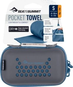 Sea To Summit Pocket Towel - Small 32 X 16 In|-|Serviette Pocket - Petit 32 X 16 In -Sea To Summit STS A2510 7E 7EFront 20Blue