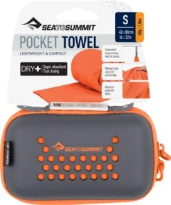 Sea To Summit Pocket Towel - Small 32 X 16 In|-|Serviette Pocket - Petit 32 X 16 In -Sea To Summit STS A2510 7E 7EFront 20Orange