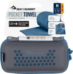 Sea To Summit Pocket Towel - Medium 40 X 20 In|-|Serviette Pocket - Moyen 40 X 20 In -Sea To Summit STS A2511 7E 7EFront 20Moonlight 20Blue