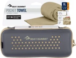 Sea To Summit Pocket Towel - XL 60 X 30 In|-|Serviette Pocket - XL 60 X 30 In -Sea To Summit STS A2513 7E 7EFront 20Desert 20Brown cc467fff ef88 4a41 ada8 46b2a71464a4