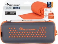 Sea To Summit Pocket Towel - XL 60 X 30 In|-|Serviette Pocket - XL 60 X 30 In -Sea To Summit STS A2513 7E 7EFront 20Outback 20Orange