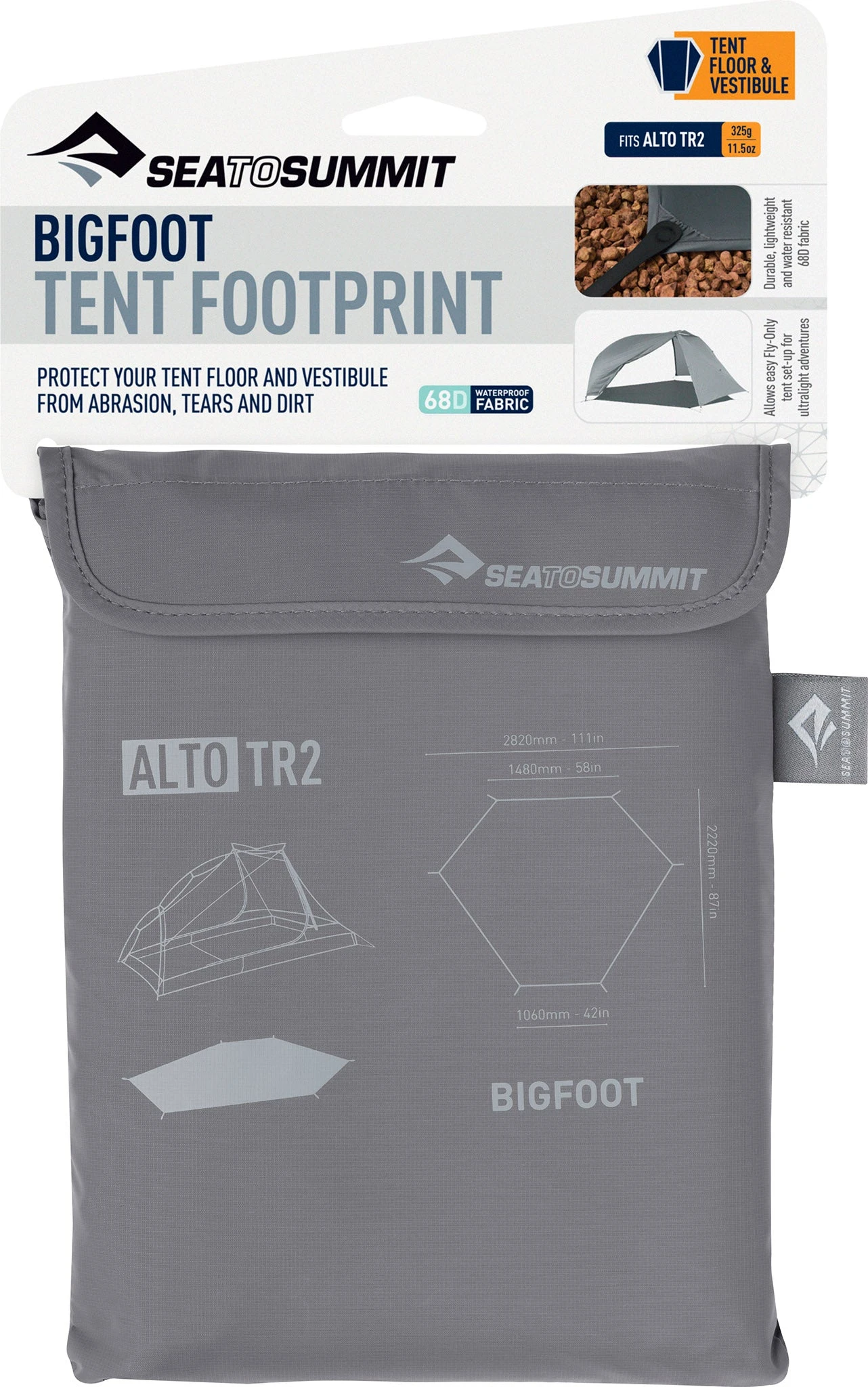 Sea To Summit Alto TR2 BigFoot Footprint|-|Toile De Sol BigFoot Alto TR2 9 Sea To Summit Alto TR2 BigFoot Footprint|-|Toile De Sol BigFoot Alto TR2 - Image 9