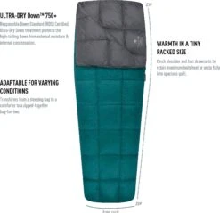 Sea To Summit Traveller TrI Sleeping Bag - (50°F) - Regular|-|Sac De Couchage Traveller TrI 50°F - Régulier -Sea To Summit STS S1311 7E 7Edetail 20Teal