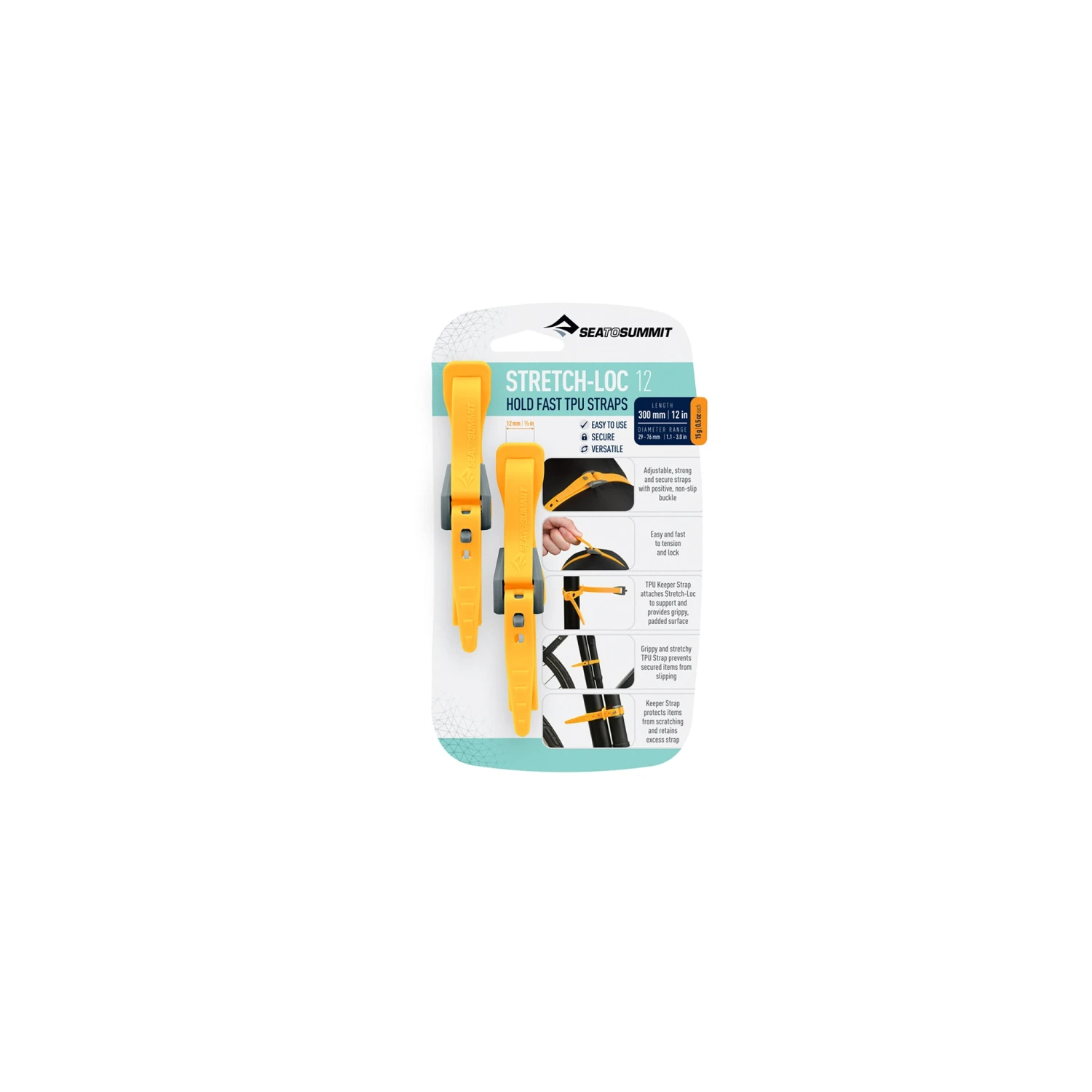 Sea To Summit Stretch-Loc TPU Straps (2 Pack) 13 Sea To Summit Stretch-Loc TPU Straps (2 Pack) - Image 13