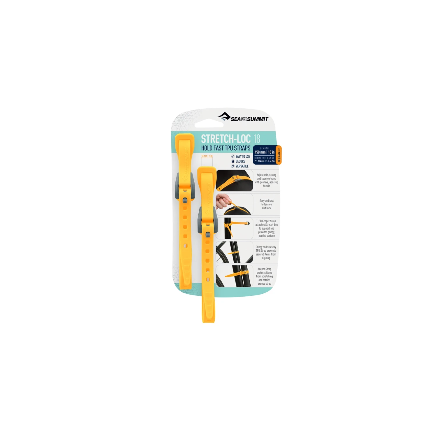 Sea To Summit Stretch-Loc TPU Straps (2 Pack) 15 Sea To Summit Stretch-Loc TPU Straps (2 Pack) - Image 15